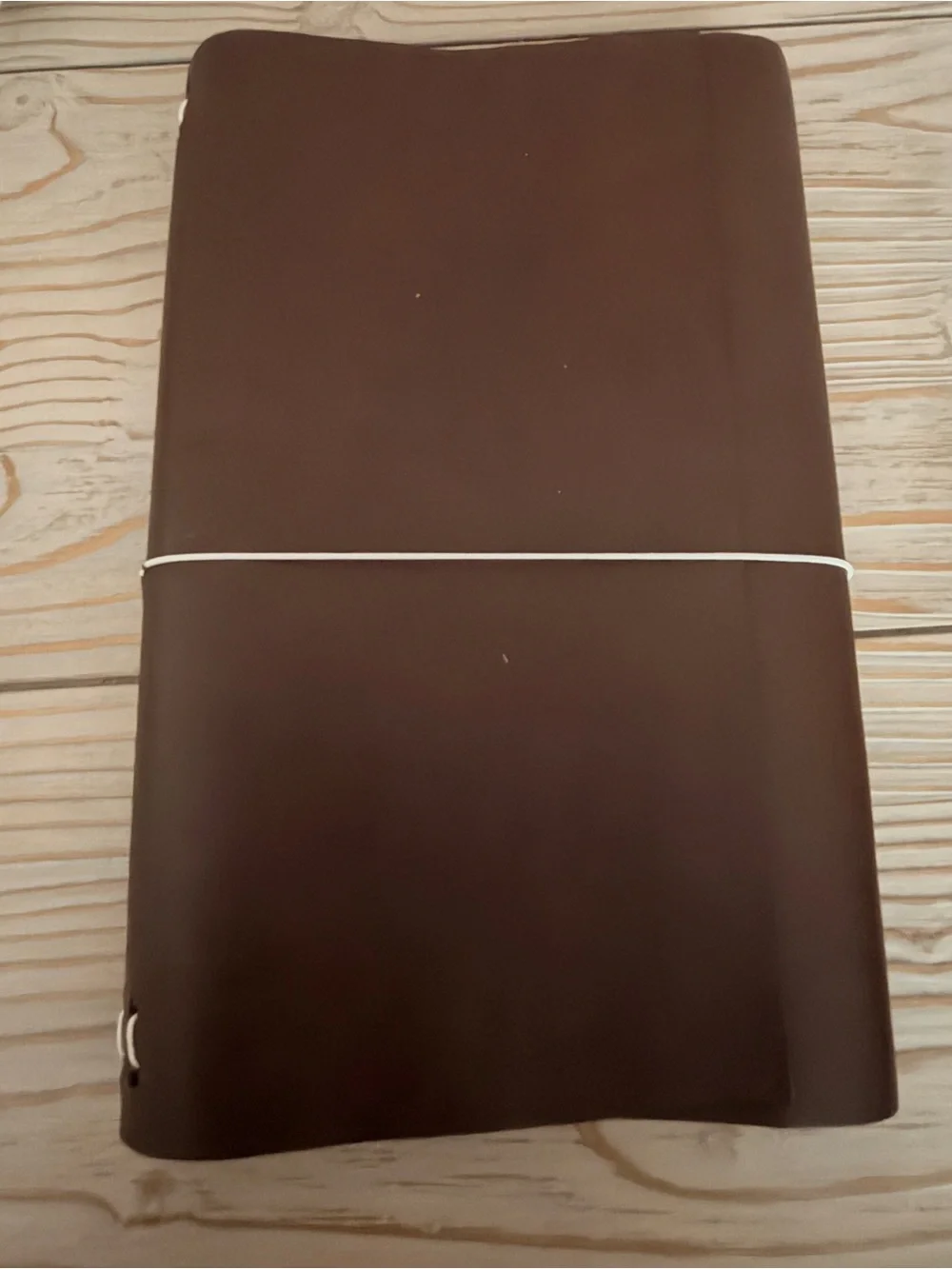 Classic Brown Leather A5 Journal with Elastic Closure